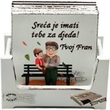  Poklon djedu za rođendan - podmetači za čaše Š16365 | shoptok.hr