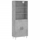  Visoka komoda siva betona 69,5x34x180 cm od konstruiranog drva | shoptok.hr