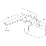 Rosan uzidna baterija za lavabo sa izlivom STOLZ 131401 ROS1445 | Eponuda.com