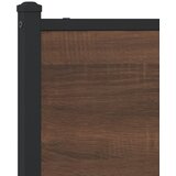 Metalni okvir kreveta bez madraca smeđi hrast 120x200 cm | shoptok.hr