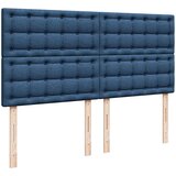  Otomanski posteljni okvir z vzmetnico moder 160x200 cm blago, (21653214) | Shoptok.si
