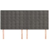  Uzglavlje 4 kom tamnosivi 100x5x78/88 cm baršunasta | shoptok.hr