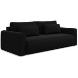 Makamii Crna baršunasti sklopiva/s prostorom za odlaganje sofa 238 cm Kapua – | shoptok.hr