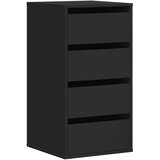  Kutna komoda s ladicama crna 40x41x76 cm od konstruiranog drva | shoptok.hr