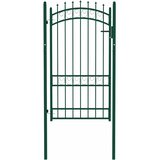  Vrata za ogradu EMMEN s šiljcima čelik 103x134,5 cm zelena | shoptok.hr