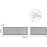  Gabion s žicom debljine 3,5 mm i mrežom 5x2,5 cm 1200x20x50 cm Slike