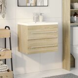  2-dijelni set kupaonskog namještaja boja hrasta sonome drveni | shoptok.hr