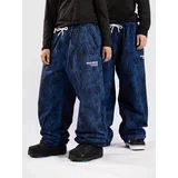 Parachute Hlace petrol blue blotch print