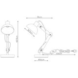  Brilagi - Stona lampa FOCUS 1xE27/40W/230V bela | Eponuda.com