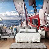  Tapeta - A boat far from the shore 350x270 Cijene
