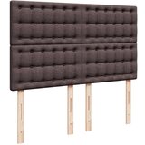 vidaXL Box spring postelja z vzmetnico temno rjava 160x200 cm blago, (21306439) | Shoptok.si