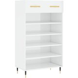 Maison Chic Omarice za obutev - Kopa za čevlje visok sijaj bela 60x35x105 cm inženirski les, (21776406) Cene
