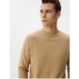 Koton Half Turtleneck Sweater Knitwear Textured Long Sleeve Cotton | shoptok.hr