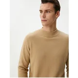 Koton Half Turtleneck Sweater Knitwear Textured Long Sleeve Cotton