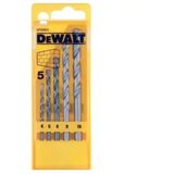 Set burgija za građevinske materijale 5 delova DeWalt DT6952