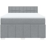 vidaXL krevet box spring s madracem svjetlosivi 140x200 cm od tkanine | shoptok.hr
