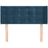  Uzglavlje s ušima tamnoplavo 83x16x78/88 cm baršunasto | shoptok.hr