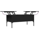  Stolić za kavu crni 100 x 50 x 45 cm konstruirano drvo i metala | shoptok.hr