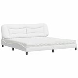 vidaXL Krevet s madracem bijeli 200x200 cm umjetna koža Cijene