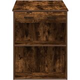  Radni stol s ladicom i policom dimljeni hrast 102x62x77,5 cm | shoptok.hr