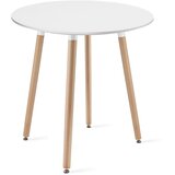 OSKAR KAMI okrugli stol 60cm - bijeli / prirodne noge | shoptok.hr
