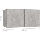  6-dijelni set TV ormarića siva boja betona od iverice | shoptok.hr