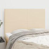 The Living Store Posteljno vzglavje 4 kosa krem 72x5x78/88 cm blago - Vzglavje, (21659292) | Shoptok.si