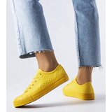 Gemre Yellow Sneakers Made of Woven Fabric Thibodeau | Shoptok.si