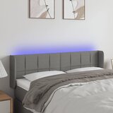 The Living Store led posteljno vzglavje temno sivo 147x16x78/88 cm blago - led vzglavje, (21418502) Cene