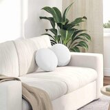  Jastučići za sjedenje 2 pcs Bijelo Ø30 x 13 cm tkanina | shoptok.hr
