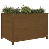  Povišena vrtna gredica boja meda 119,5x82,5x78 cm od borovine | shoptok.hr