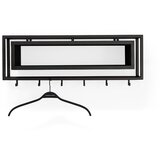 Spinder Design Crna zidna vješalica od punog hrasta s policom 78 cm School – | shoptok.hr