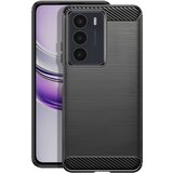 AVIZAR Ohišje za Realme 14x in C75 Silikonsko ščetkano karbonsko ohišje, Črna, (5000015319) | Shoptok.si