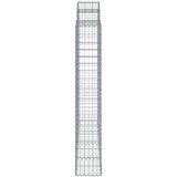  Lučne gabionske košare 2 kom 200x50x180/200cm pocinčano željezo | shoptok.hr