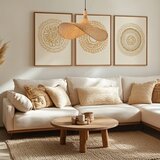  Immax 08289L - Luster na sajli SOMBRERO 1xE27/40W/230V prečnik 70 cm ratan | Eponuda.com