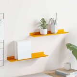  Polica na zidu s policom Zidne 2 pcs Žuta 40 x 9 x 2 5 cm - žuta boja senfa 40 x 9 cm 2 | shoptok.hr