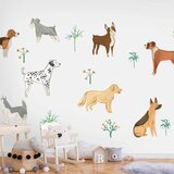  Foto tapeta - Doggies - a Subtle Illustration for Children 200x140 Premium | shoptok.hr