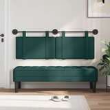  stensko vzglavje za posteljo, tekstil, 130 × 55 × 5cm, temno zelena, 3423912 | Shoptok.si