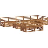  Set vanjskih sofa 9 kom. Prirodna Čvrsto drvo akacije | shoptok.hr