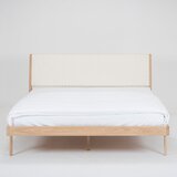 Gazzda krevet od punog hrasta s bijelim uzglavljem Fawn, 180 x 200 cm | shoptok.hr