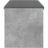  Klupa za hodnik s jastukom Betonski sivi 103 x 38 x 40 cm | shoptok.hr