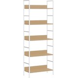 Police za knjige s 5 razina boja hrasta 60x27,6x158,5 cm drvene | shoptok.hr