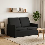  Kauč za dvoje Crna 130 x 81 x 82 cm Tkanina Slike