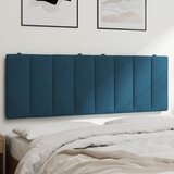 vidaXL Vzglavna stranica modra 120 cm žamet Cene