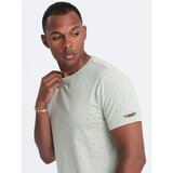 Ombre Men's full-print t-shirt with colorful letters - light green | Shoptok.si