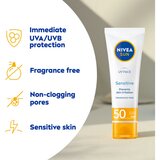 Nivea SUN Sensitive zaštitna krema za lice za osjetljivu kožu lica SPF 50 50 ml | shoptok.hr