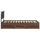  Krevetna konstrukcija Smeđi hrast 100 x 200 cm Inženjersko Drvo | shoptok.hr