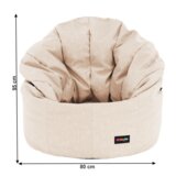 Kondela Vreča za sedenje, bež tkanina, KENOD | Shoptok.si