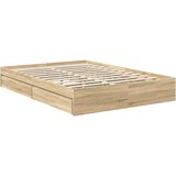  Krevet s od storage Sonoma hrast 140 x 190 cm Konstruirano drvo | shoptok.hr