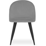  Set od 3 BELLO stolice - svijetlo sivi baršun / crne noge | shoptok.hr